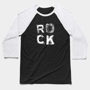 grunge rock logo design Baseball T-Shirt
